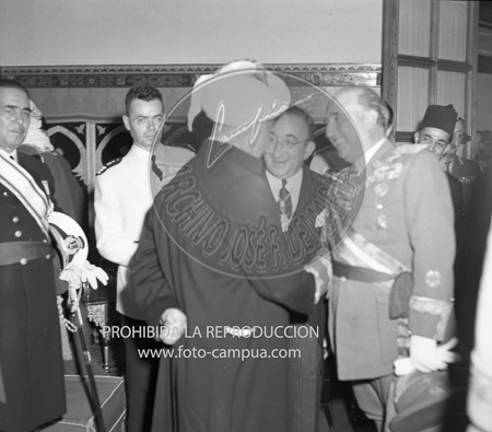 Visita del Rey de Jordania el 5 de septiembre de 1949
