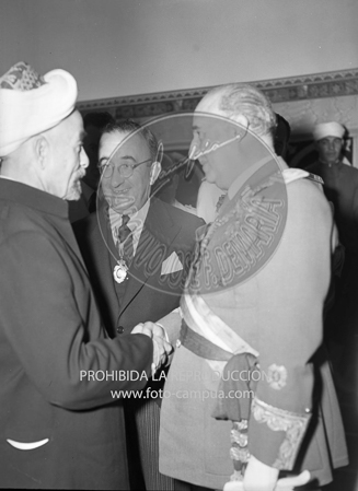 Visita del Rey de Jordania el 5 de septiembre de 1949