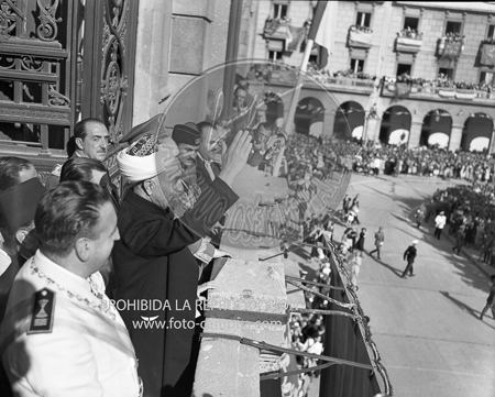 Visita del Rey de Jordania el 5 de septiembre de 1949