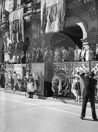 Visita del Rey de Jordania el 5 de septiembre de 1949