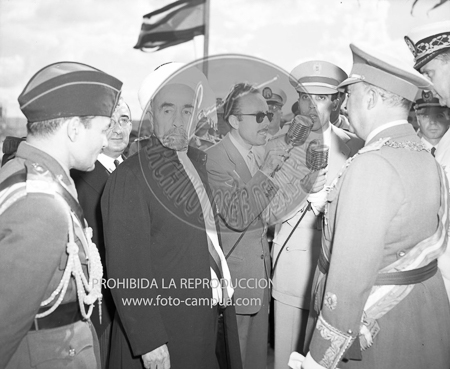 Visita del Rey de Jordania el 5 de septiembre de 1949