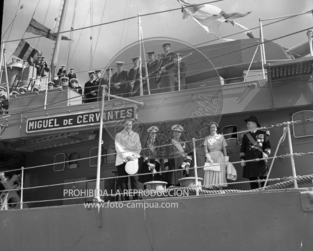 Visita del Rey de Jordania el 5 de septiembre de 1949