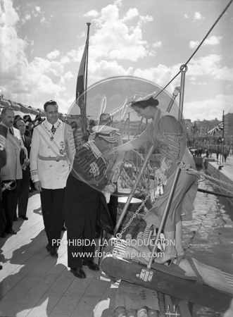 Visita del Rey de Jordania el 5 de septiembre de 1949