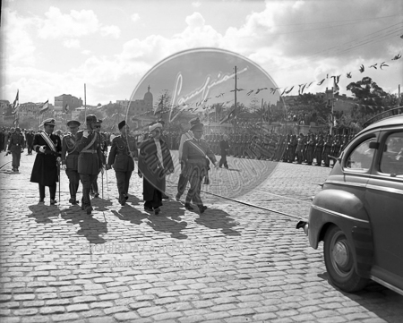 Visita del Rey de Jordania el 5 de septiembre de 1949