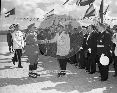 Visita del Rey de Jordania el 5 de septiembre de 1949