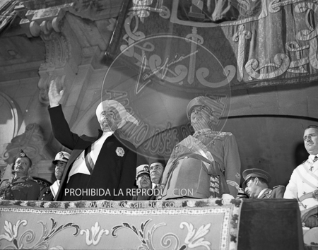 Visita del Rey de Jordania el 5 de septiembre de 1949