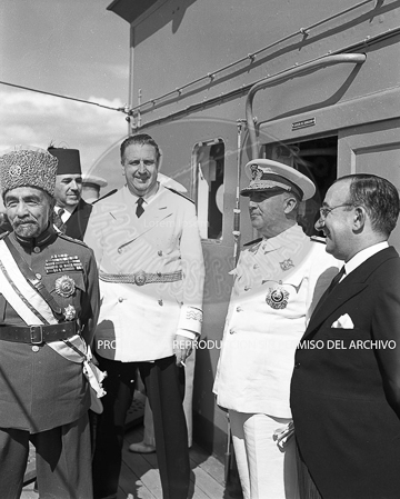 Visita del Rey de Jordania el 5 de septiembre de 1949