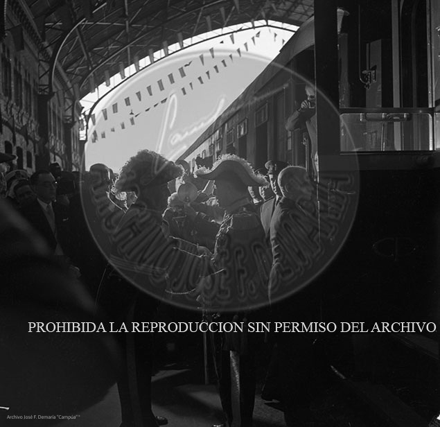 Visita del <presidente de Portugal a España, 1953