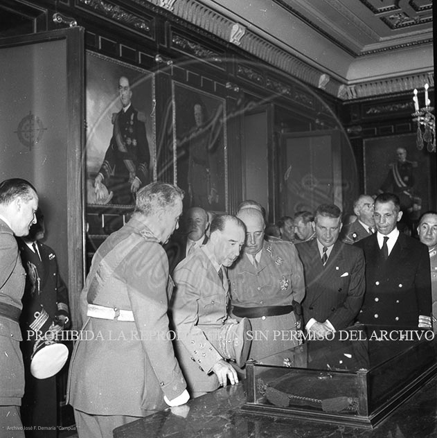Visita del <presidente de Portugal a España, 1953