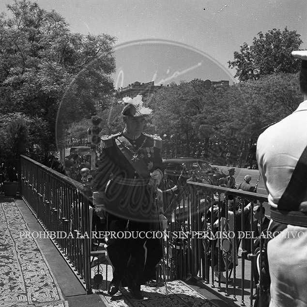 Visita del <presidente de Portugal a España, 1953