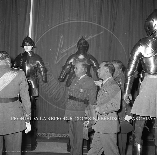 Visita del <presidente de Portugal a España, 1953