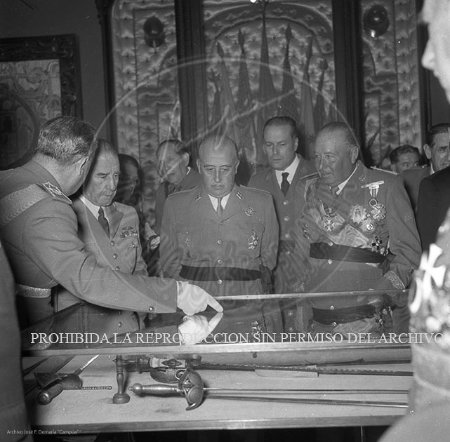Visita del <presidente de Portugal a España, 1953
