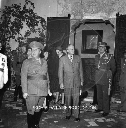 El Presidente del Libano Camile Chamoun, visita Toledo