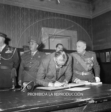 El Presidente del Libano Camile Chamoun, visita Toledo