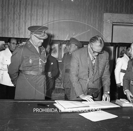 El Presidente del Libano Camile Chamoun, visita Toledo