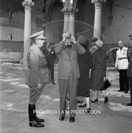 El Presidente del Libano Camile Chamoun, visita Toledo