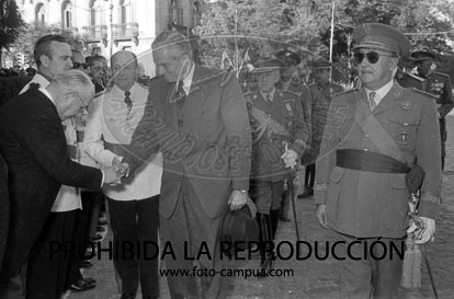 llegada a barajas del Presidente del Libano Camile Chamoun