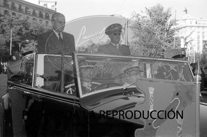 llegada a barajas del Presidente del Libano Camile Chamoun