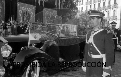 llegada a barajas del Presidente del Libano Camile Chamoun