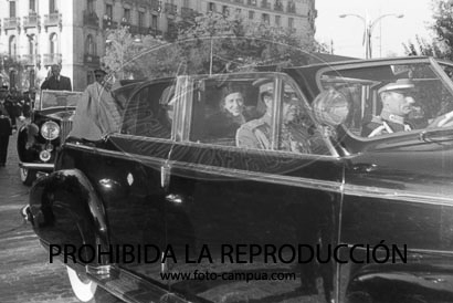 llegada a barajas del Presidente del Libano Camile Chamoun