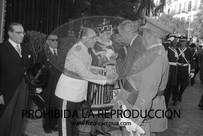llegada a barajas del Presidente del Libano Camile Chamoun
