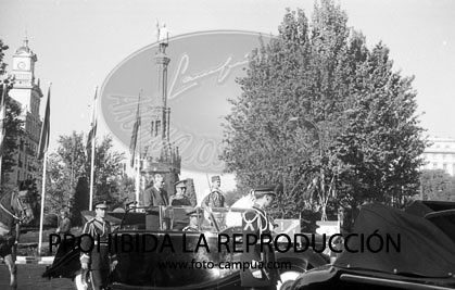 llegada a barajas del Presidente del Libano Camile Chamoun