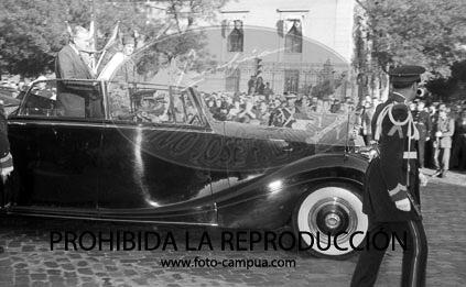 llegada a barajas del Presidente del Libano Camile Chamoun