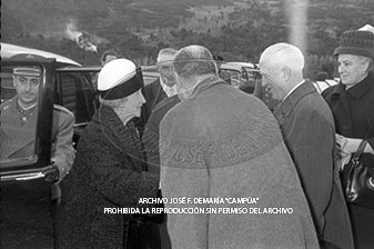 Visita del <presidente de Portugal a España, 1961