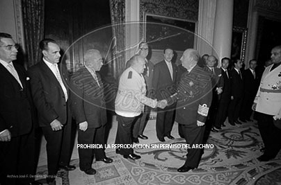 Audiencia a una Comisión de Mandos Sindicales