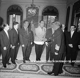 Audiencia a una Comisión de Mandos Sindicales