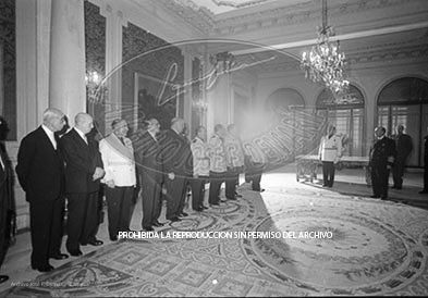 Audiencia a una Comisión de Mandos Sindicales