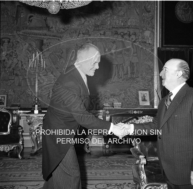 Audiencia al Vicealmirante Jefe de la VI FLota de EE.UU.
