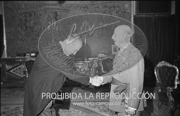 Franco recibe a la Real Gran Peña