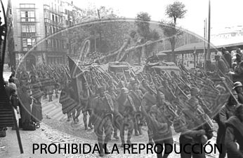 Entrada de los nacionales en Bilbao