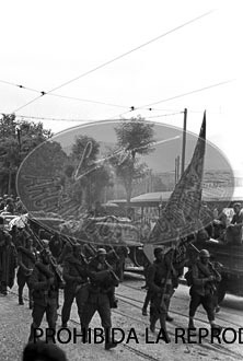 Entrada de los nacionales en Bilbao