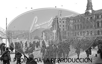 Entrada de los nacionales en Bilbao