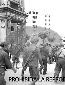 Entrada de los nacionales en Bilbao