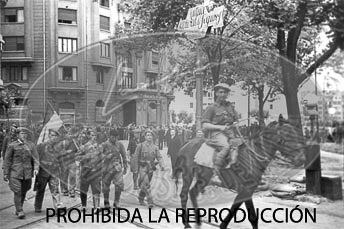 Entrada de los nacionales en Bilbao