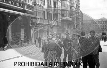 Entrada de los nacionales en Bilbao