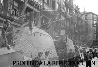 Entrada de los nacionales en Bilbao