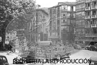 Entrada de los nacionales en Bilbao