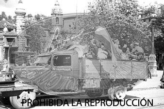 Entrada de los nacionales en Bilbao