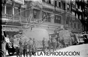 Entrada de los nacionales en Bilbao