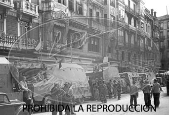 Entrada de los nacionales en Bilbao