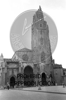 Liberación de Oviedo por los nacionales, estado de la catedral