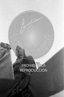 Condecoracion  a la Unidad Italiana Flechas Negras en Mérida