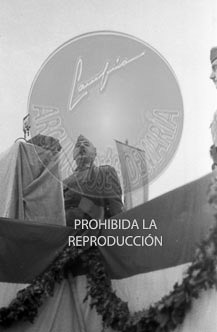 Condecoracion  a la Unidad Italiana Flechas Negras en Mérida