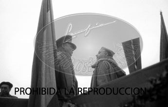 Condecoracion  a la Unidad Italiana Flechas Negras en Mérida