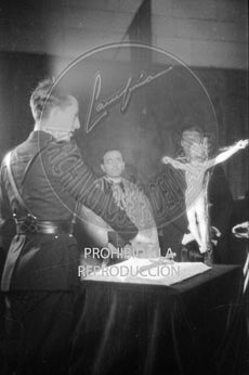 Primer Consejo Nacional de Falange, jura de los consejeros