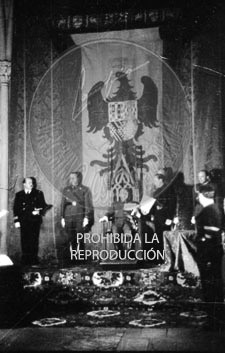 Primer Consejo Nacional de Falange, jura de los consejeros